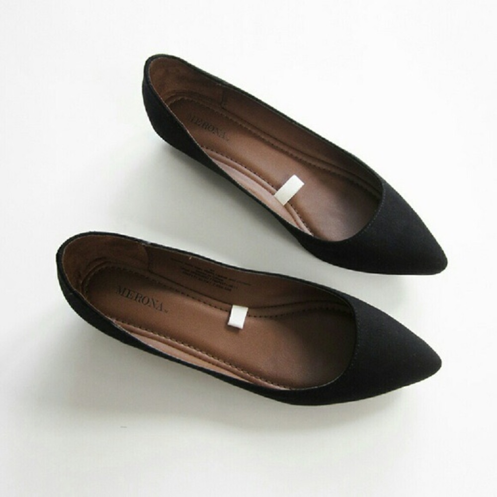 Black Merona Flats